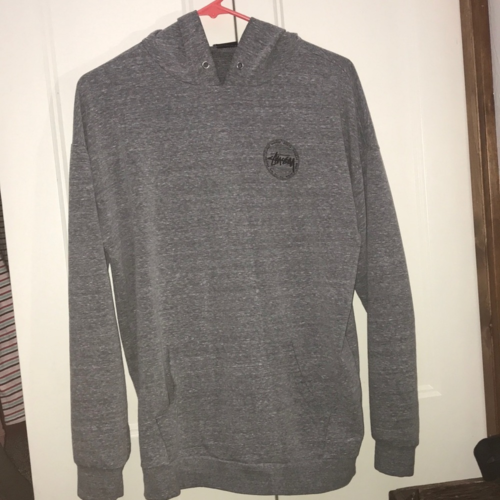 stussy grey sweatshirt